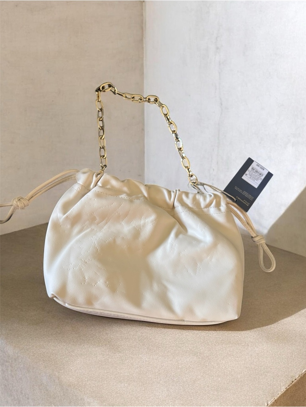 A New Day Women's Cream Chain-Handle Shoulder Bag